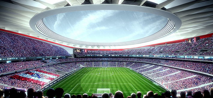 西甲马德里竞技的主场是在哪个球场，马德里竞技新球场