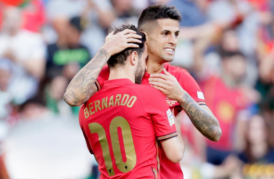 葡萄牙进世界杯正赛+夺欧国联小组第一，C罗连轰18脚射门