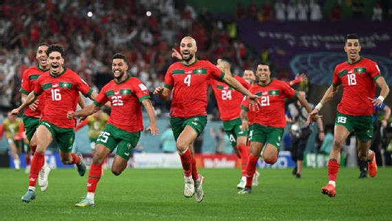 摩洛哥0-0西班牙，点球3-0创造历史，首次进入世界杯1/4决赛